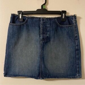 J. Crew Dark Blue Denim Mini Skirt